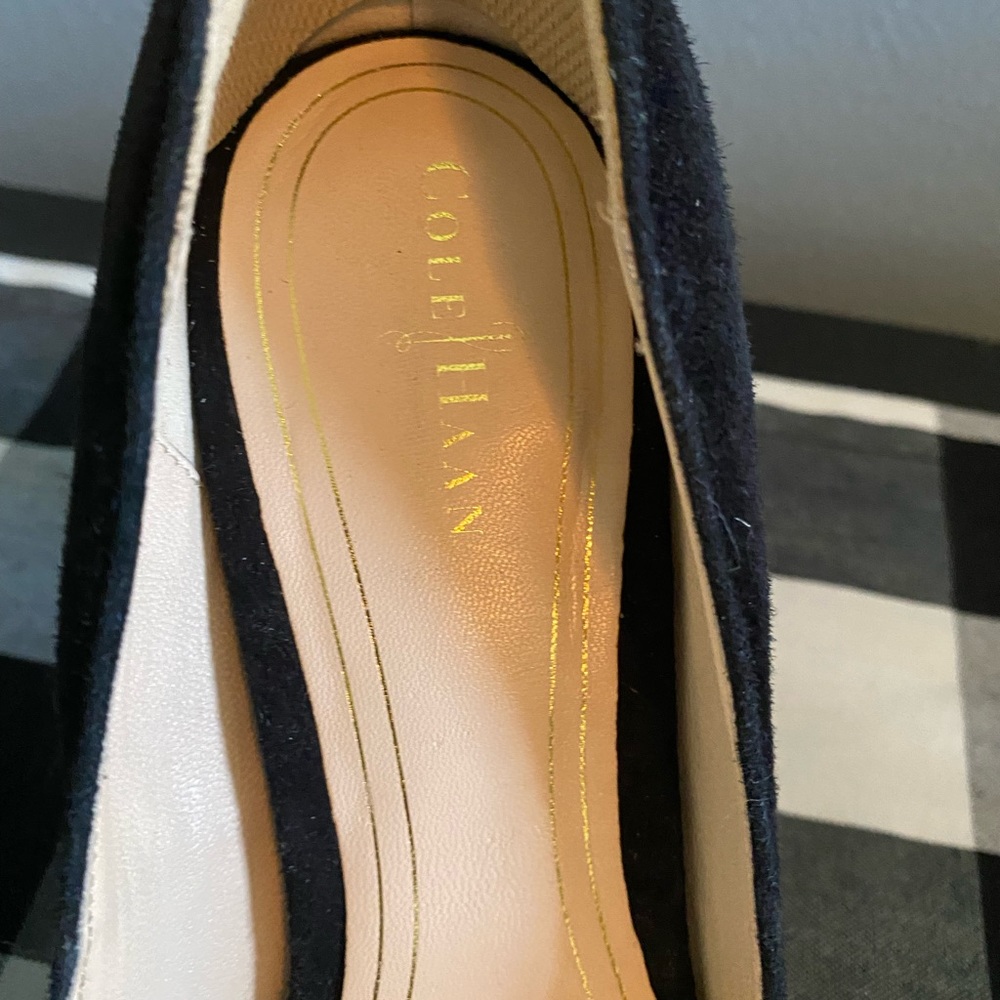 Cole Haan Black Suede High Heels - Picture 9 of 9